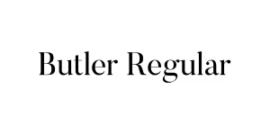 Butler Regular Font