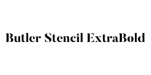 Butler Stencil ExtraBold Font