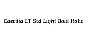 Caecilia LT Std Light Bold Italic Font