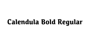 Calendula Bold Regular Font