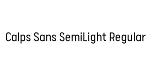 Calps Sans SemiLight Regular Font