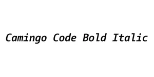 Camingo Code Bold Italic Font