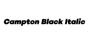 Campton Black Italic Font