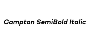 Campton SemiBold Italic Font