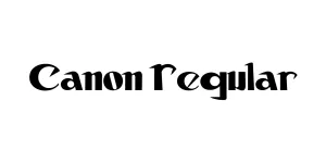 Canon Regular Font