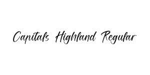 Capitals Highland Regular Font