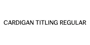 Cardigan Titling Regular Font