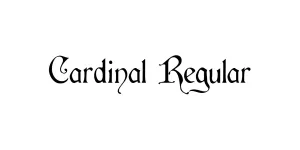 Cardinal Regular Font