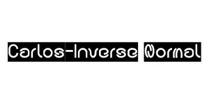 Carlos-Inverse Normal Font