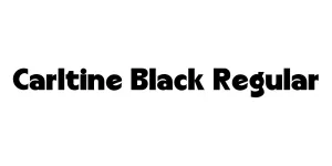 Carltine Black Regular Font