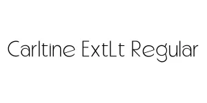 Carltine ExtLt Regular Font