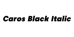 Caros Black Italic Font