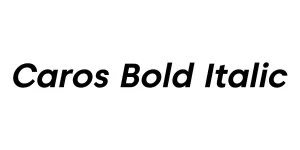 Caros Bold Italic Font