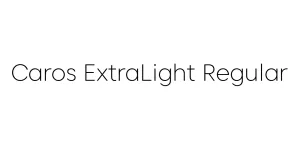 Caros ExtraLight Regular Font