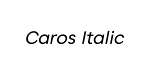 Caros Italic Font