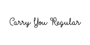 Carry You Regular Font