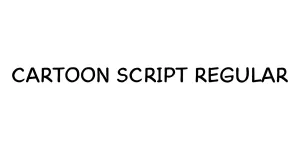 Cartoon Script Regular Font