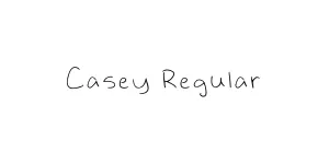 Casey Regular Font
