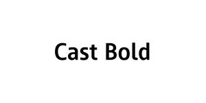 Cast Bold Font