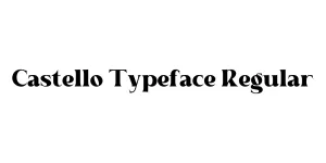 Castello Typeface Regular Font
