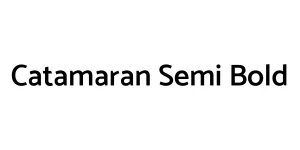 Catamaran Semi Bold Font