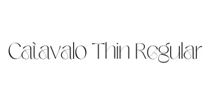 Catavalo Thin Regular Font