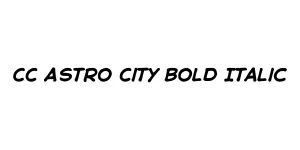 CC Astro City Bold Italic Font
