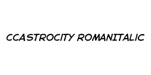 CCAstroCity RomanItalic Font