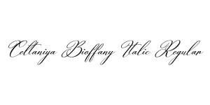 Celtaniya Bioffany Italic Regular Font