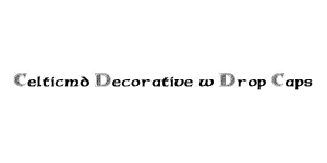 Celticmd Decorative w Drop Caps Font