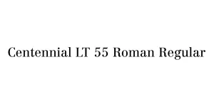 Centennial LT 55 Roman Regular Font