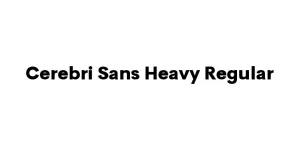 Cerebri Sans Heavy Regular Font