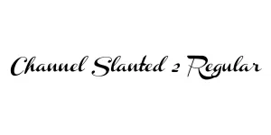 Channel Slanted 2 Regular Font