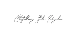 Chettalbury Italic Regular Font