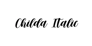 Childa Italic Font