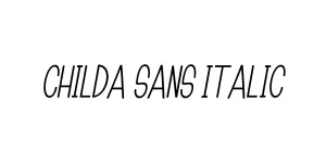 Childa Sans Italic Font