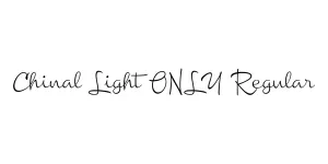 Chinal Light Regular Font