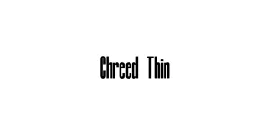 Chreed Thin Font