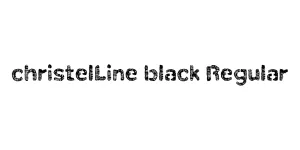 christelLine black Regular Font