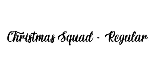 Christmas Squad - Regular Font