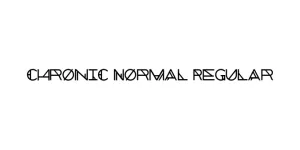 Chronic Normal Regular Font