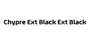 Chypre Ext Black Ext Black Font