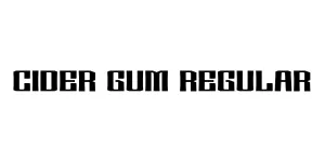 Cider Gum Regular Font