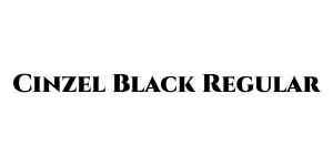 Cinzel Black Regular Font