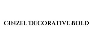 Cinzel Decorative Bold Font