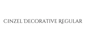 Cinzel Decorative Regular Font