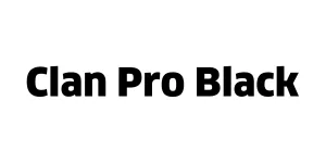 Clan Pro Black Font
