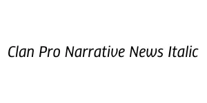 Clan Pro Narrative News Italic Font