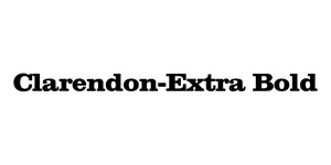 Clarendon-Extra Bold Font
