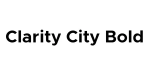 Clarity City Bold Font